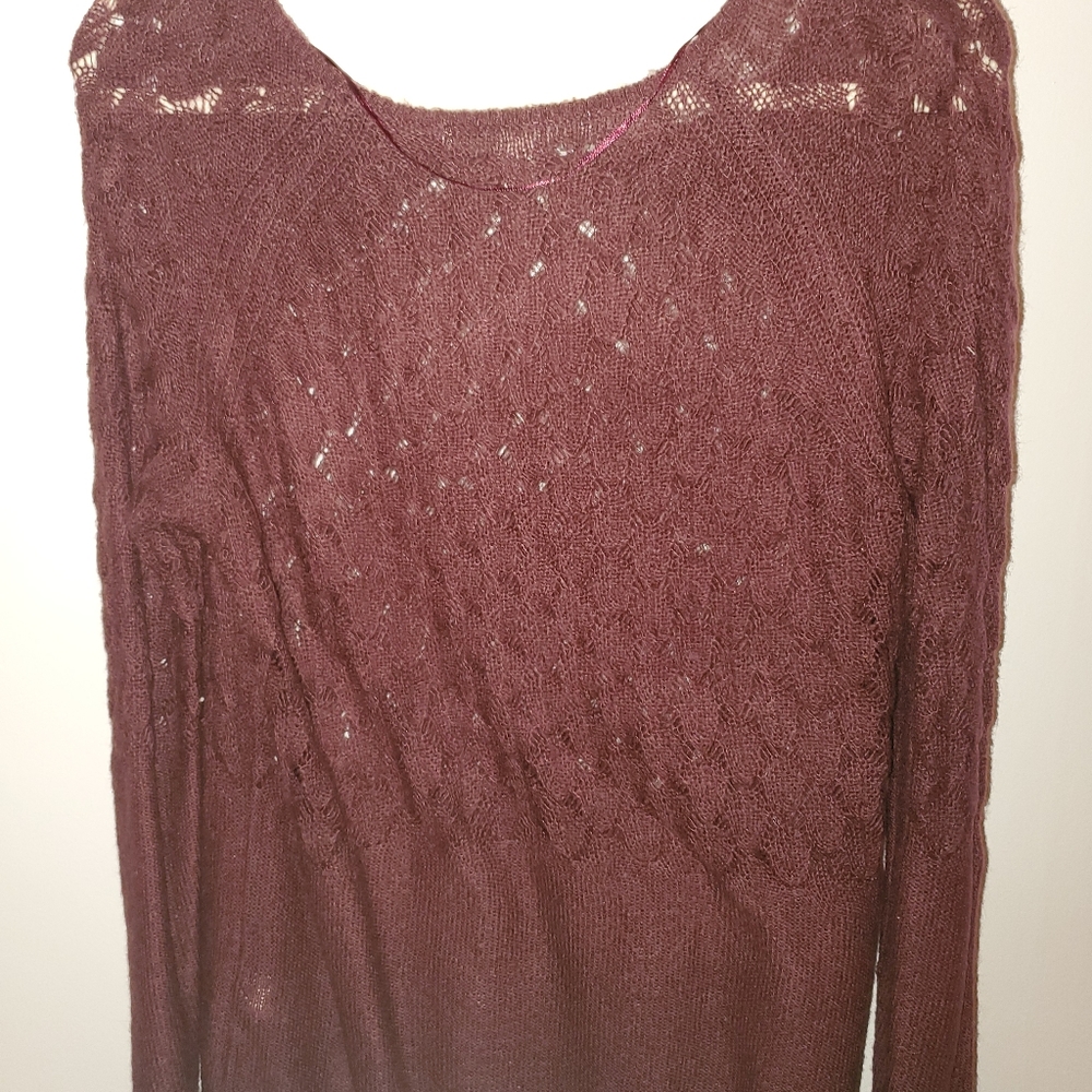 Burgundy sweater